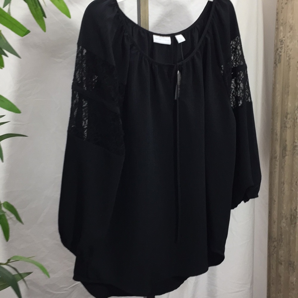 NWT New York & Company Black Blouse